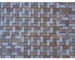 Travertin Mixte Mosaïque Target 3 Couleur Adouci  2