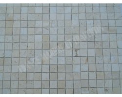Travertin Ivoire Mosaïque 4,8x4,8 cm Antique 2