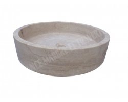 Travertin Beige Vasque Grande Cylindre Adouci 2