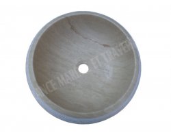 Travertin Beige Vasque Lentille Strié 2