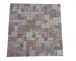 Travertin Mixte Mosaïque 4 Couleur 3 Format Antique  2