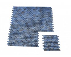 Travertin Mixte Mosaïque 2,3x4,8 cm Brut  2