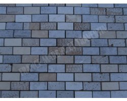 Travertin Mixte Mosaïque 2,3x4,8 cm Brut  2