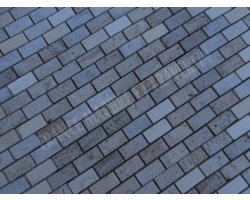 Travertin Mixte Mosaïque 2,3x4,8 cm Brut  2