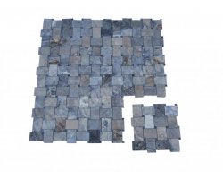 Travertin Silver Mosaïque 4,8x7,5 cm Adouci  2