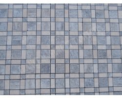 Travertin Silver & Beige Mosaïque Carre Antique 2
