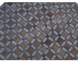 Travertin Jaune & Beige Mosaïque Carré Antique 2