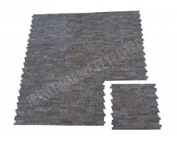 Travertin Noce Mosaïque 1,5 cm Batonnet Antique   2