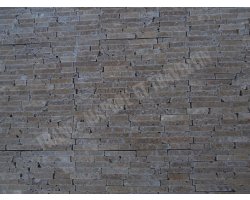 Travertin Noce Mosaïque 1,5 cm Batonnet Antique   2