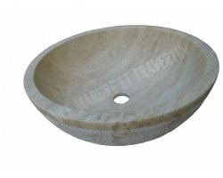 Travertin Beige Vasque Bol Strie  2