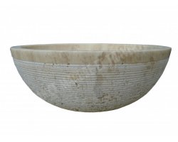 Travertin Beige Vasque Bol Strie  2