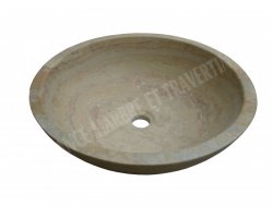 Travertin Jaune Scabas Vasque Bol Adouci 2