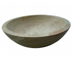 Travertin Jaune Scabas Vasque Bol Adouci 2