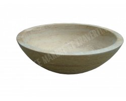 Travertin Jaune Scabas Vasque Bol Adouci 2