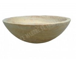 Travertin Jaune Scabas Vasque Bol Adouci 2