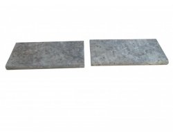 Travertin Silver Couvertine 30,5x61x5 cm Arrondi 2