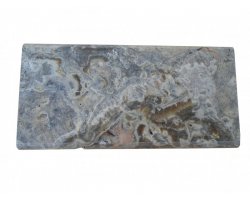 Travertin Silver Couvertine 30,5x61x5 cm Arrondi