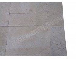 Travertin Beige Clair Opus Romain 2 cm Rustique  2