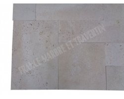 Travertin Beige Clair Opus Romain 2 cm Rustique  2
