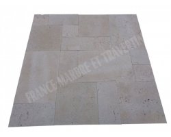 Travertin Beige Clair Opus Romain 2 cm Rustique  2