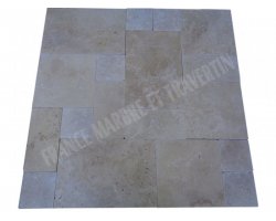 Travertin Beige Clair Opus Romain 1,2 cm Antique  2