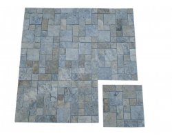 Travertin Silver Mosaïque 3 Format Antique  2