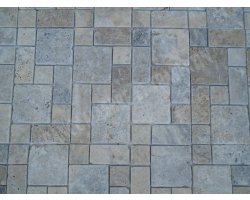 Travertin Silver Mosaïque 3 Format Antique  2