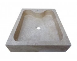 Travertin Beige Évier 50x40 10 cm Adouci 2
