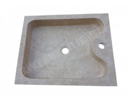 Travertin Beige Évier 50x40 10 cm Adouci 2