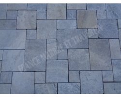 Travertin Silver Mosaïque Big Opus Antique  2