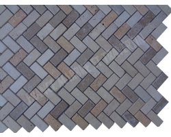 Travertin Mixte Mosaïque 3 Couleur Parquet Antique  2