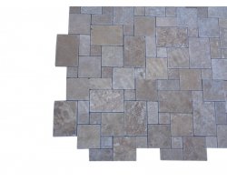 Travertin Noce Mosaïque Big Opus Romain Antique  2