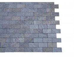 Travertin Silver Mosaïque 4,8x10 cm Antique  2