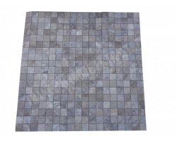 Travertin Silver Mosaïque 4,8x4,8 cm Adouci  2