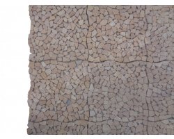 Travertin Jaune Mosaïque Galet Opus Antique  2