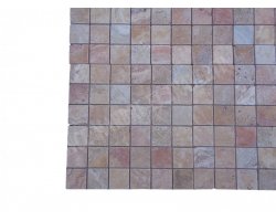 Travertin Valencia Mosaïque 4,8x4,8 cm Antique  2