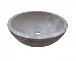 Travertin Silver Vasque Bol Strié 2