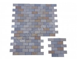 Travertin Mixte Mosaïque 4,8x10 cm Antique  2