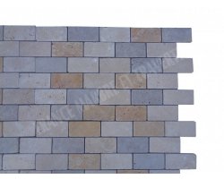 Travertin Mixte Mosaïque 4,8x10 cm Antique  2