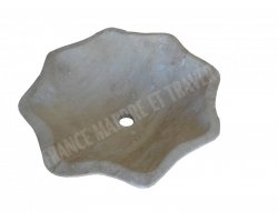 Travertin Beige Vasque Fleur Adouci 2