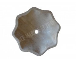 Travertin Beige Vasque Fleur Adouci 2