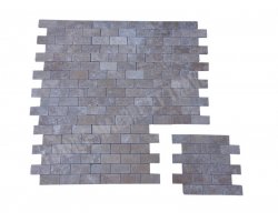 Travertin Noce 4,8x10 cm Mosaïque Antique  2