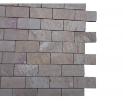 Travertin Valencia Scabas Mosaïque 4,8x10 cm Antique  2