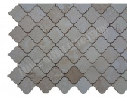 Travertin Beige Clair Mosaïque Lanterne Adouci  2