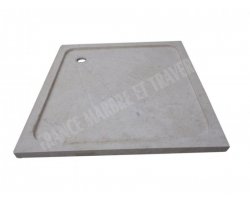 Marbre Marfil Beige Bac A Douche 90x90x8 cm 2