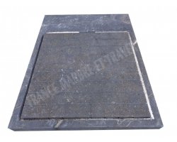 Marbre Noir Bac A Douche 140x110x10 cm 2