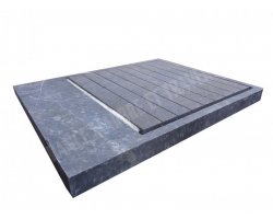 Marbre Noir Bac A Douche 140x110x10 cm 2