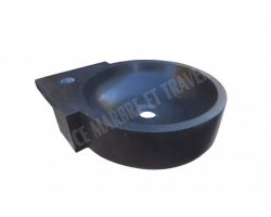 Basalte Lave Main Esthétique 40x40 cm Adouci 2