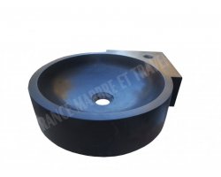 Basalte Lave Main Esthétique 40x40 cm Adouci 2