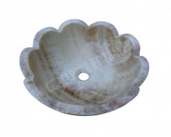 Onyx Miel Vasque Bol Fleur Poli 2